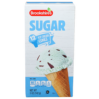 Brookshire's Sugar Ice Cream Cone - 0.417 Ounce - 12 Count