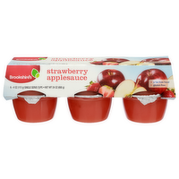 Brookshire's Strawberry Applesauce - 4 Ounce - 6 Count