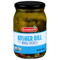 Brookshire's Style Whole Pickles Kosher Dill - 16 Fluid Ounce