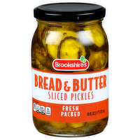 Brookshire's Bread & Butter Fresh Packed Sliced Pickles - 16 Fluid Ounce