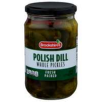 Brookshire's Whole Pickles Polish Dill - 24 Fluid Ounce