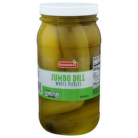 Brookshire's Jumbo Dill Whole Pickles - 80 Fluid Ounce