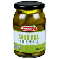 Brookshire's Sour Dill Whole Pickles - 16 Fluid Ounce