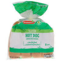 Brookshire's & Super 1 Foods Enriched Buns Sliced Hot Dog - 1.375 Ounce - 8 Count