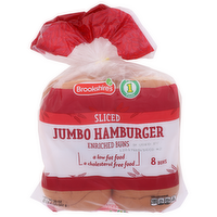 Brookshire's & Super 1 Foods Sliced Jumbo Hamburger Enriched Buns - 2.5 Ounce - 8 Count