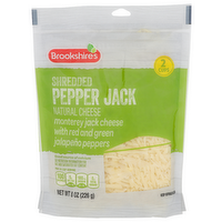 Brookshire's Shredded Pepper Jack Natural Cheese - 8 Ounce