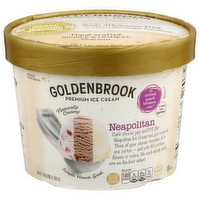 Goldenbrook Premium Ice Cream Neapolitan - Half Gallon