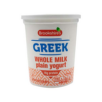 Brookshire's Whole Milk Plain Greek Yogurt - 32 Ounce