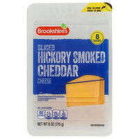 Brookshire's Sliced Hickory Smoked Cheddar Cheese - 0.75 Ounce - 8 Count