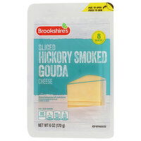 Brookshire's Sliced Hickory Smoked Gouda Cheese - 0.75 Ounce - 8 Count