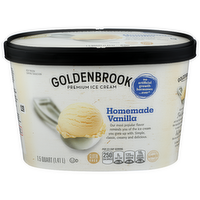 Goldenbrook Homemade Vanilla Premium Ice Cream - 1.5 Quart
