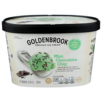 Goldenbrook Mint Chocolate Chip Premium Ice Cream - 1.5 Quart