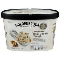 Goldenbrook Chocolate Chip Cookie Dough Premium Ice Cream - 1.5 Quart