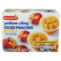 Brookshire's Yellow Cling Diced Peaches In Fruit Juice - 0.25 Pound - 12 Count