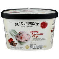 Goldenbrook Cherry Amaretto Chip Premium Ice Cream - 1.5 Quart