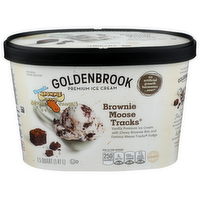 Goldenbrook Brownie Moose Tracks Premium Ice Cream - 1.5 Quart