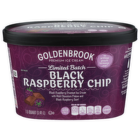 Goldenbrook Black Raspberry Chip Premium Ice Cream - 1.5 Quart
