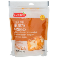 Brookshire's Mexican 4-Cheese Thick Cut - 8 Ounce
