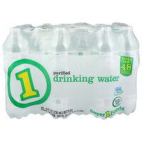 Super 1 Foods Purified Drinking Water - 8 Fluid Ounce - 48 Count