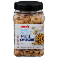 Brookshire's Roasted Salted Whole Cashews - 24 Ounce
