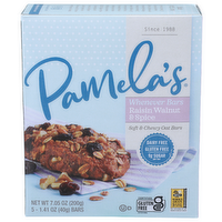 PAMELA's Raisin Walnut & Spice Bars Whenever - 1.41 Ounce - 5 Count