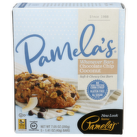 Pamela's Chocolate Chip Coconut Whenever Bars Oat - 1.41 Ounce - 5 Count