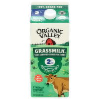 ORGANIC VALLEY Unflavored Grassmilk Reduced Fat 2% Milk Half Gallon - 1.89 Liter