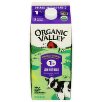 Organic Valley White Organic 1% Low Fat Milk - Half Gallon