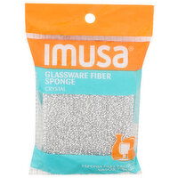 Imusa Crystal Glassware Fiber Sponge - 1 Each