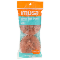 Imusa Heavy Duty Copper Fiber Sponge - 2 Count