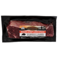 Frontiere Natural Meats Bison Strip Loin Steak - 10 Ounce