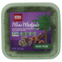 BARD VALLEY NATURAL DELIGHTS Cacao Pecan Mini Medjool Dates - 10 Ounce