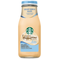 Starbucks Frappuccino Chilled Coffee Drink Lite Creamy Vanilla Gelato - 9.5 Fluid Ounce