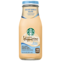 Starbucks Frappuccino Chilled Coffee Drink Lite Creamy Vanilla Gelato - 9.5 Fluid Ounce