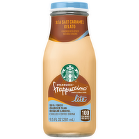 Starbucks Frappuccino Chilled Coffee Drink Lite Sea Salt Caramel Gelato - 9.5 Fluid Ounce
