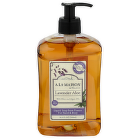 A La Maison De Provence Lavender Aloe Liquid Soap From France For Hand & Body - 16.9 Fluid Ounce