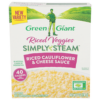 Green Giant Simply Steam Riced Veggies Cauliflower & Cheese Sauce - 7 Ounce