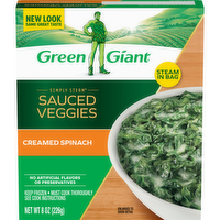 Green Giant Simply Steam Sauced Veggies Creamed Spinach - 8 Ounce