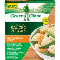 Green Giant Simply Steam Sauced Veggies Baby Vegetable Medley - 8 Ounce