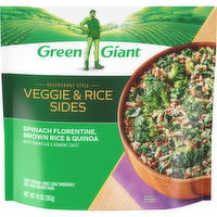 Green Giant Restaurant Style Veggie & Rice Sides Spinach Florentine Brown Rice & Quinoa - 10 Ounce