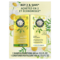Herbal Essences Shine Collection Chamomile Shampoo And Conditioner Set, , Shines Smooths Hair, Mineral Oil Free - 1 Kit