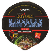 A-SHA Sizzling Chili Garlic X Hot Ones Ramen Noodle Soup - 3.91 Ounce