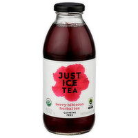 Just Ice Tea Organic Berry Hibiscus Herbal Ice Tea - 16 Fluid Ounce