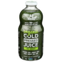 Allwello Organic Go Green Cold-Pressed Juice - 32 Fluid Ounce