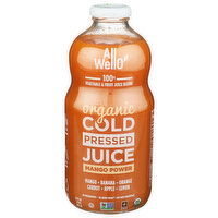 Allwello Organic Mango Power Cold-Pressed Juice - 32 Fluid Ounce