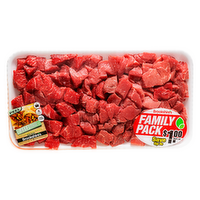 Family Pack Premium Boneless Beef Stew Meat - Avg 2.14 Lbs