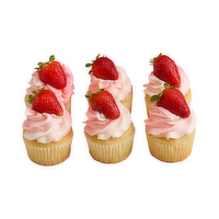 Strawberry Shortcake Cupcakes - 6 Count