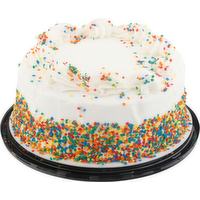Double Layer Vanilla Celebration Cake - 8 Inches