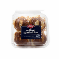 Dietz & Watson Artisan Ham & Swiss Pretzel Sliders - 4 Count