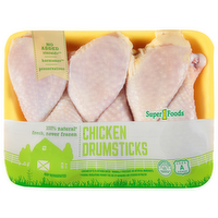 Super 1 Foods Chicken Drumsticks - Avg 2.06 Lbs